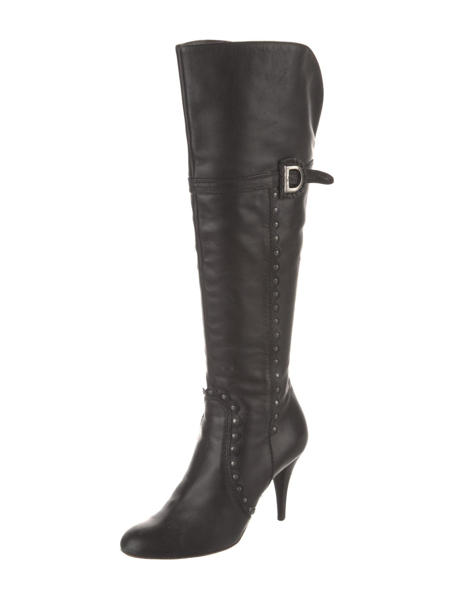 Christian Dior Signature Logo Leather Boots